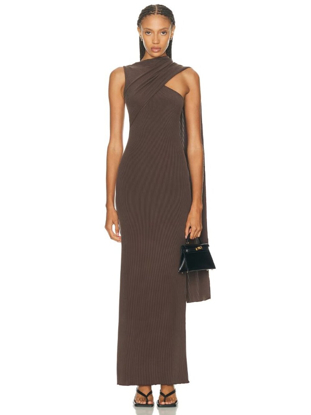 Aya Muse Cedar Dress in Dark Brown